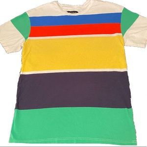 Pacsun Striped/Color Block T-Shirt